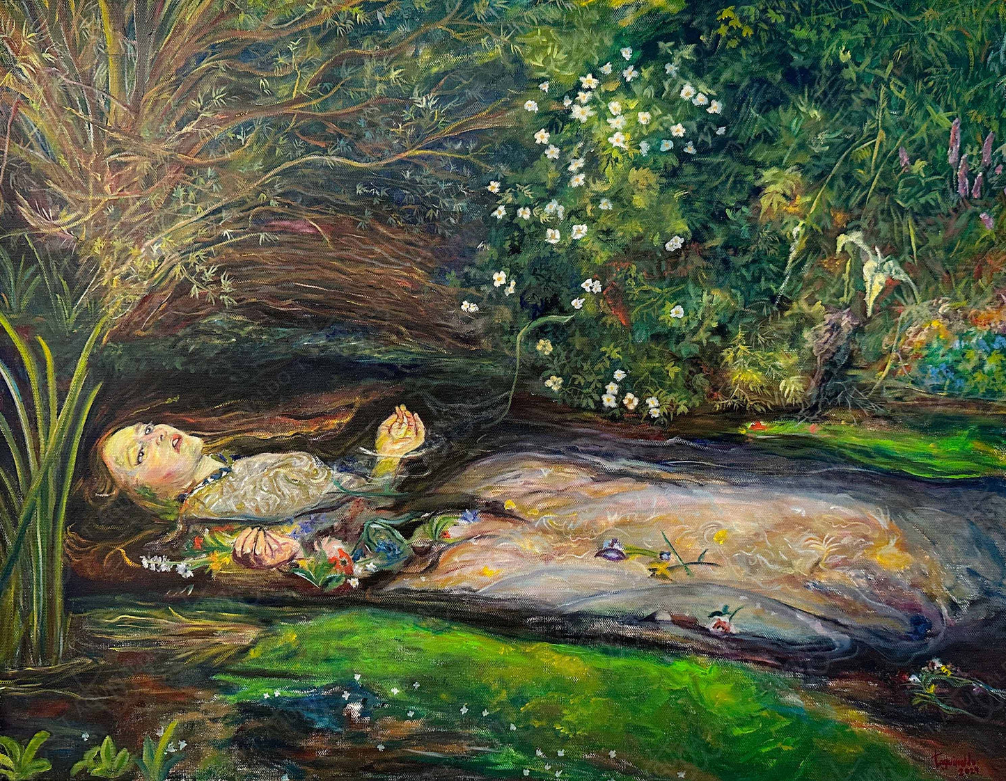 Ophelia, after Millais